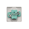 Double socket-outlet with earthing complete 230V, metallic stainless steel