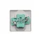 Double socket-outlet with earthing complete 230V, metallic stainless steel