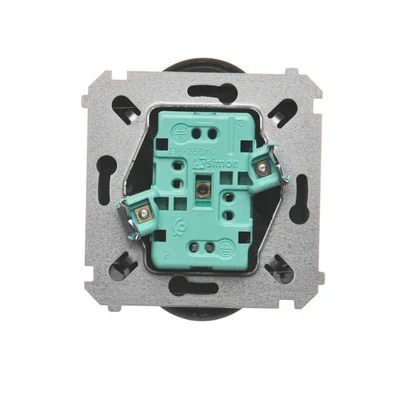 Double socket-outlet with grounding 16A 250V screw terminals matt graphite