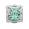 Double socket outlet with grounding (module), with shutters for current paths, 16A, 230V, screw terminals, white