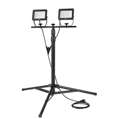 Double spotlight 2x30W SMD LED 5100lm on a 1.8m stand