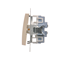 Double stair switch (module) 10A 230V cream screw terminals