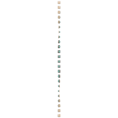 Double stair switch (module) 10A 250V beige screw terminals