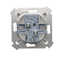 Double stair switch (module) 10A 250V white screw terminals