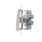 Double stair switch (module) 10A 250V white screw terminals