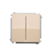 Double stair switch with backlight (module) 10A 250V screw terminals beige