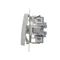 Double stair switch with backlight (module) 10A 250V screw terminals silver (metallic)