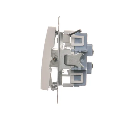 Double stair switch with backlight (module) 10A 250V screw terminals white