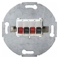 Double stereo speaker socket white
