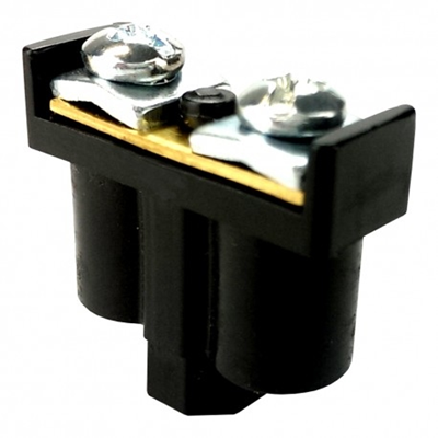 Double terminal 2x1-4mm2 400V black