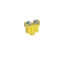 Double terminal 2x1-4mm2 400V yellow-green