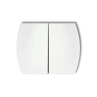 Double touches pour TREND, interrupteurs LOGO (lot de deux) blanches