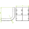 Double track arch width 250mm height 38mm
