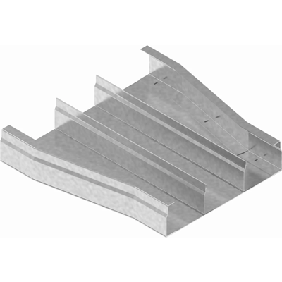 Double track reducer width 250 x 240mm height 38mm