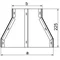 Double track reducer width 250 x 245mm height 38mm