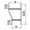 Double track reducer width 300 x 200mm height 160mm