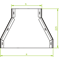 Double track reducer width 350 x 190mm height 28mm