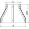 Double track reducer width 350 x 340mm height 38mm