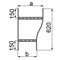 Double track reducer width 600 x 500mm height 160mm