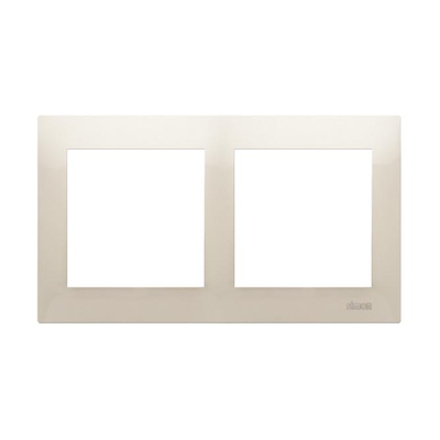 Double universal frame for plasterboard boxes IP20 / IP44, cream