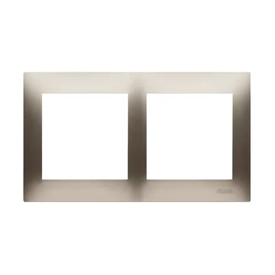Double universal frame for plasterboard boxes IP20 / IP44, gold (metallic)