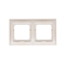 Double universal frame for plasterboard boxes IP20 / IP44, gold (metallic)