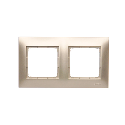 Double universal frame for plasterboard boxes IP20 / IP44, gold (metallic)