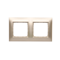 Double universal frame for plasterboard boxes IP20 / IP44, gold (metallic)