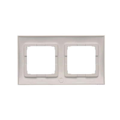 Double universal frame for plasterboard boxes IP20 / IP44, silver (metallic)