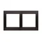 Double universal frame IP20 / IP44, anthracite (metallic)