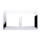 Double universal frame IP20 / IP44, chrome