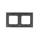 Double universal frame IP20 / IP44, chrome