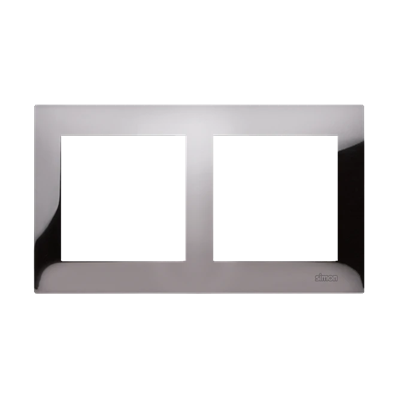 Double universal frame IP20 / IP44, dark steel
