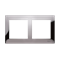 Double universal frame IP20 / IP44, dark steel