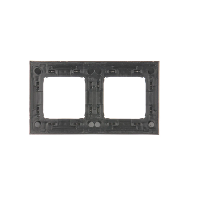 Double universal frame IP20 / IP44, dark steel