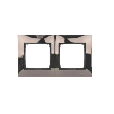 Double universal frame IP20 / IP44, dark steel