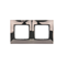 Double universal frame IP20 / IP44, dark steel