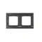 Double universal frame IP20 / IP44, rustic copper