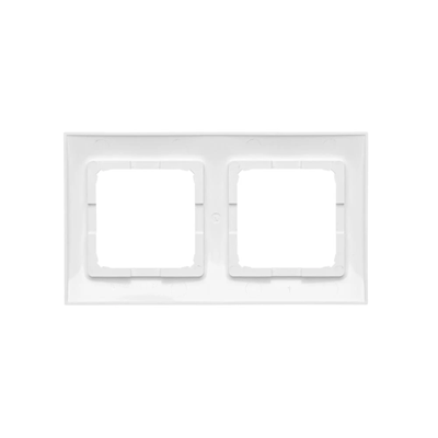 Double universal frame IP20 / IP44, white