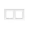 Double universal frame IP20 / IP44, white