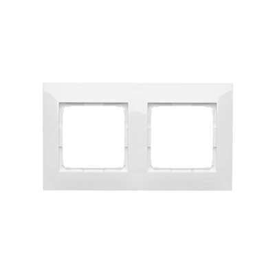 Double universal frame IP20 / IP44, white