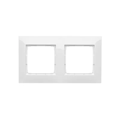 Double universal frame IP20 / IP44, white