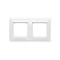 Double universal frame IP20 / IP44, white