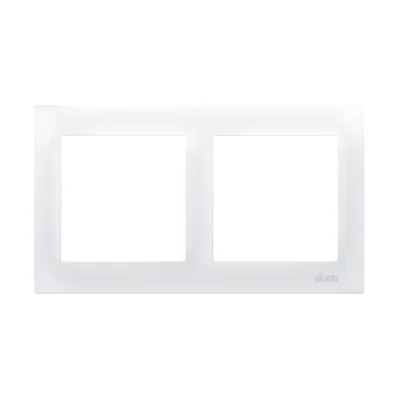Double universal frame IP20 / IP44, white