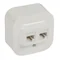 Double UTP cat. 5e RJ45 socket, white
