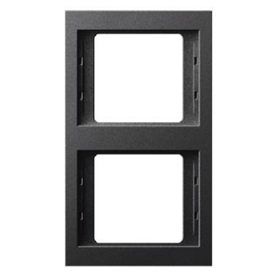 Double vertical frame anthracite matte lacquered