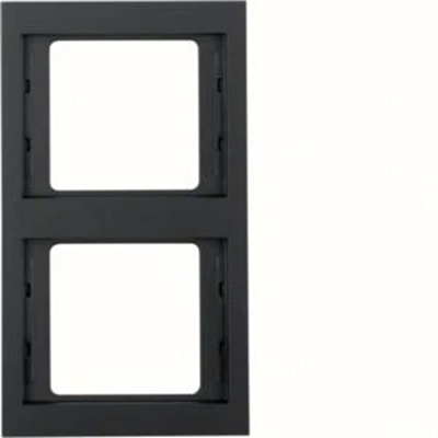 Double vertical frame anthracite matte lacquered