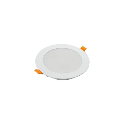 Downlight DURE 3 de 12 W, blanco, 230 V, 110°, IP54, IK06, 145 x 34 mm, redondo, fuente de alimentación integrada.