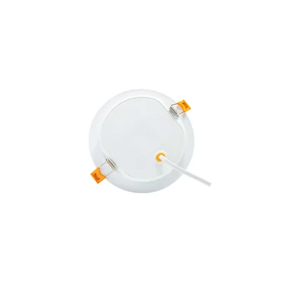 Downlight DURE 3 de 12 W, blanco, 230 V, 110°, IP54, IK06, 145 x 34 mm, redondo, fuente de alimentación integrada.