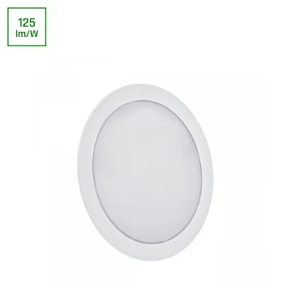 Downlight empotrable de superficie ALGINE ECO 2 en 1, 12 W, WW, 230 V, 110°, IP20, IK06, 170 x 35 mm, blanco, redondo